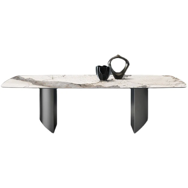 

Каменный стол, прямоугольный большой и маленький домашний яркий стол, стол, стулья, стулья