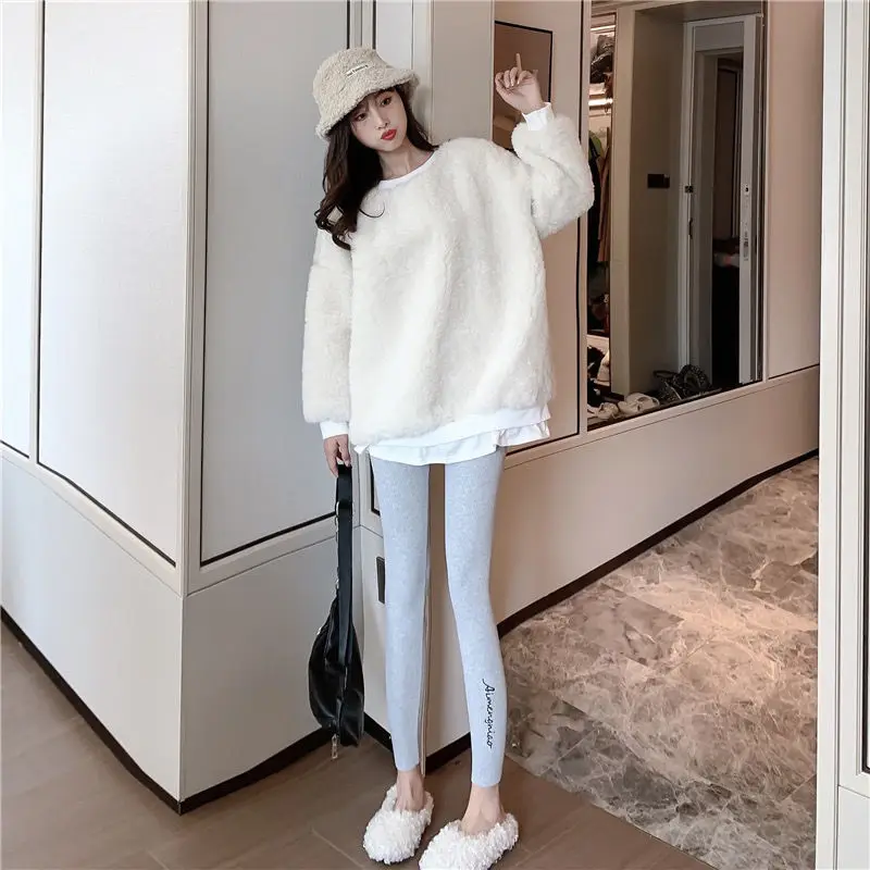 

New Autumn Winter Thick Warm Hoodies Women Solid Fashion Pullover Ladies Casual Loose Long Sleeve Fleece Sweatshirts E214