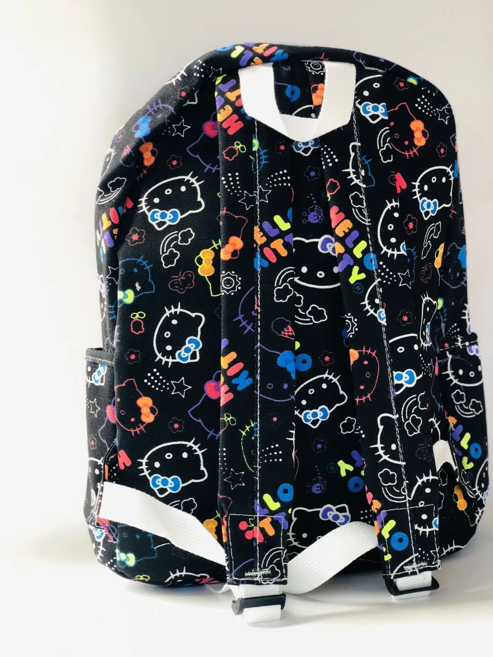 HELLO KITTY, простой рюкзак с принтом, модная мультяшная школьная сумка, многофункциональная Студенческая сумка, рюкзак для путешествий для девочек