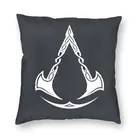 Наволочки для подушек Assassins Creed Valhalla, бархатные, искусственная мифология, наволочка для автомобиля, квадратная наволочка для подушки, декор для гостиной