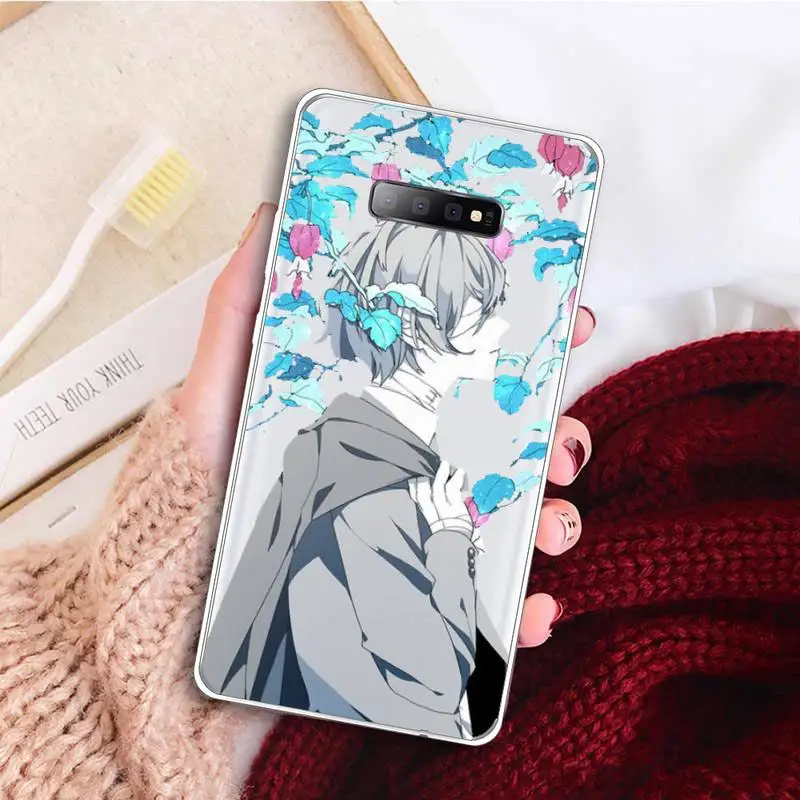 

Anime Bungou Stray Dogs Dazai Osamu Phone Case Transparent For Samsung Galaxy A71 A21s S8 S9 S10 plus note 20 ultra