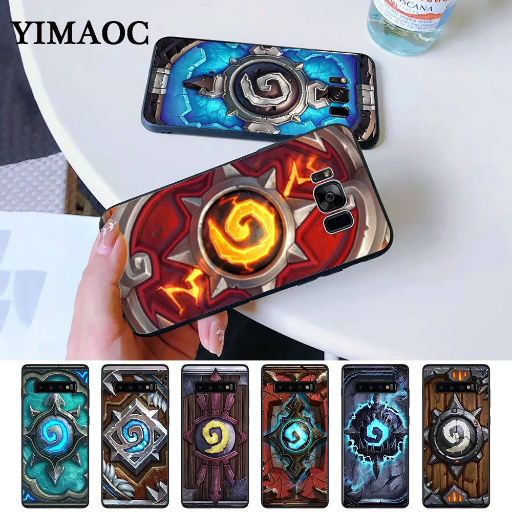 Hearthstone классический силикон чехол для Samsung S6 Edge S7 S8 плюс S9 S10 S10e Note 8 9 10 M10 M20 M30 |