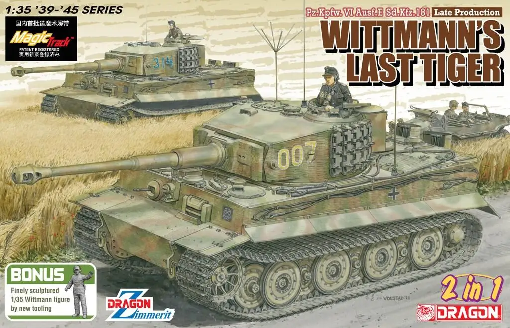 Набор моделей дракона № 6800 1/35 фигурка последнего производства Tiger I | Игрушки и