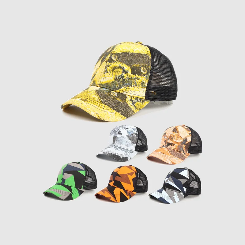 

Women's Baseball Cap Fashion Camouflage Printed Hat Breathable Ponytail Baseball Caps Men's And Women's Sunscreen Hat
