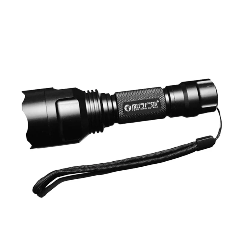 C8 L2 LED Flashlight Aluminum Waterproof Zoomable Torch Light 5 Modes Super Bright Rechargeable Tactical Lamp For Outdoor | Лампы и