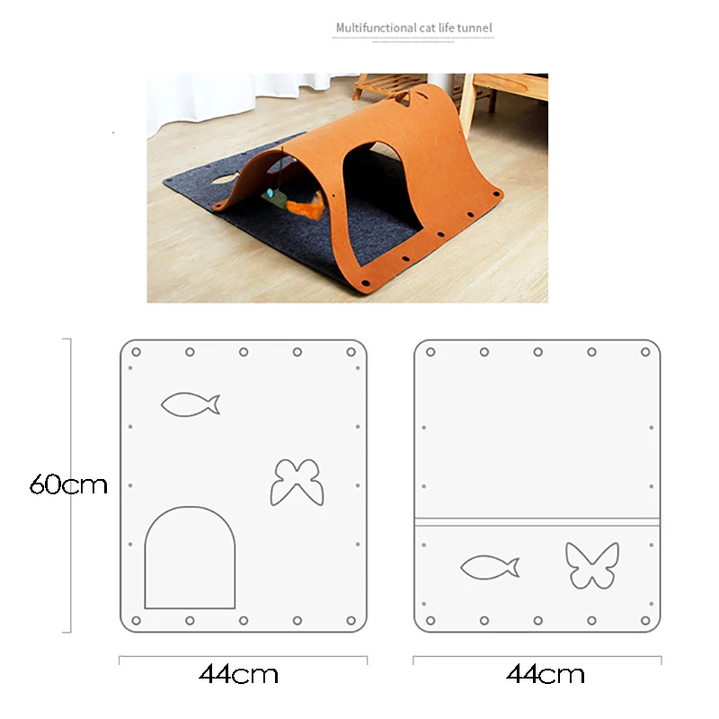 

Multifunction Pet Cat Tunnel Cat House Bed Cat Toys Play Tunnel Hole Foldable Cat Tent Toy Kitten Rabbit Animal Play Tunnel Tube