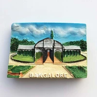 qiqipp india bangalore tourism souvenir resin painted crafts magnet fridge magnet