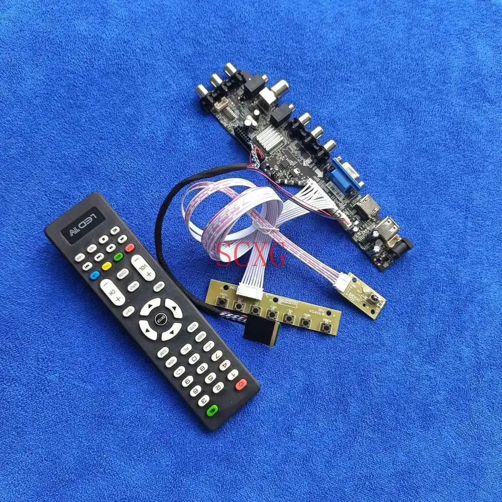 

For LP156WH3-TLA1/TLBC/TLC1/TLD1/TLS1/TLT1 LVDS 40Pin Matrix drive card Digital LED Kit 1366*768 VGA USB AV DVB HDMI-compatible