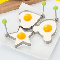 thickened stainless steel fried egg omelette egg mold heart star model diy creative kitchen gadget egg ring