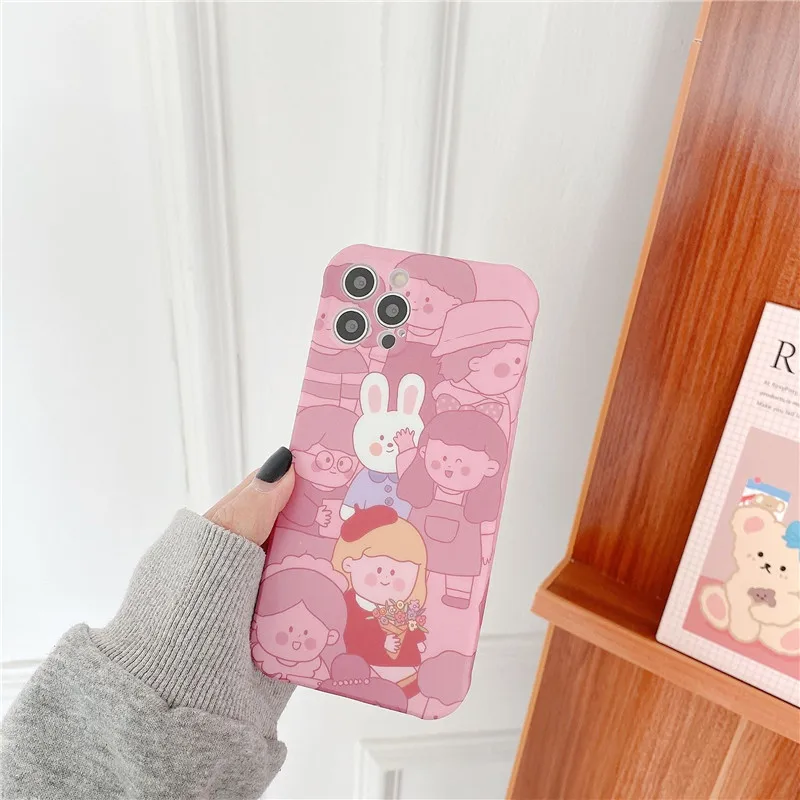 

Silicone Soft Phone Case For iPhone 7 8 Plus 2020 SE X XR XS Max 11 11Pro Max 12 12Pro Max Pro Mini Case