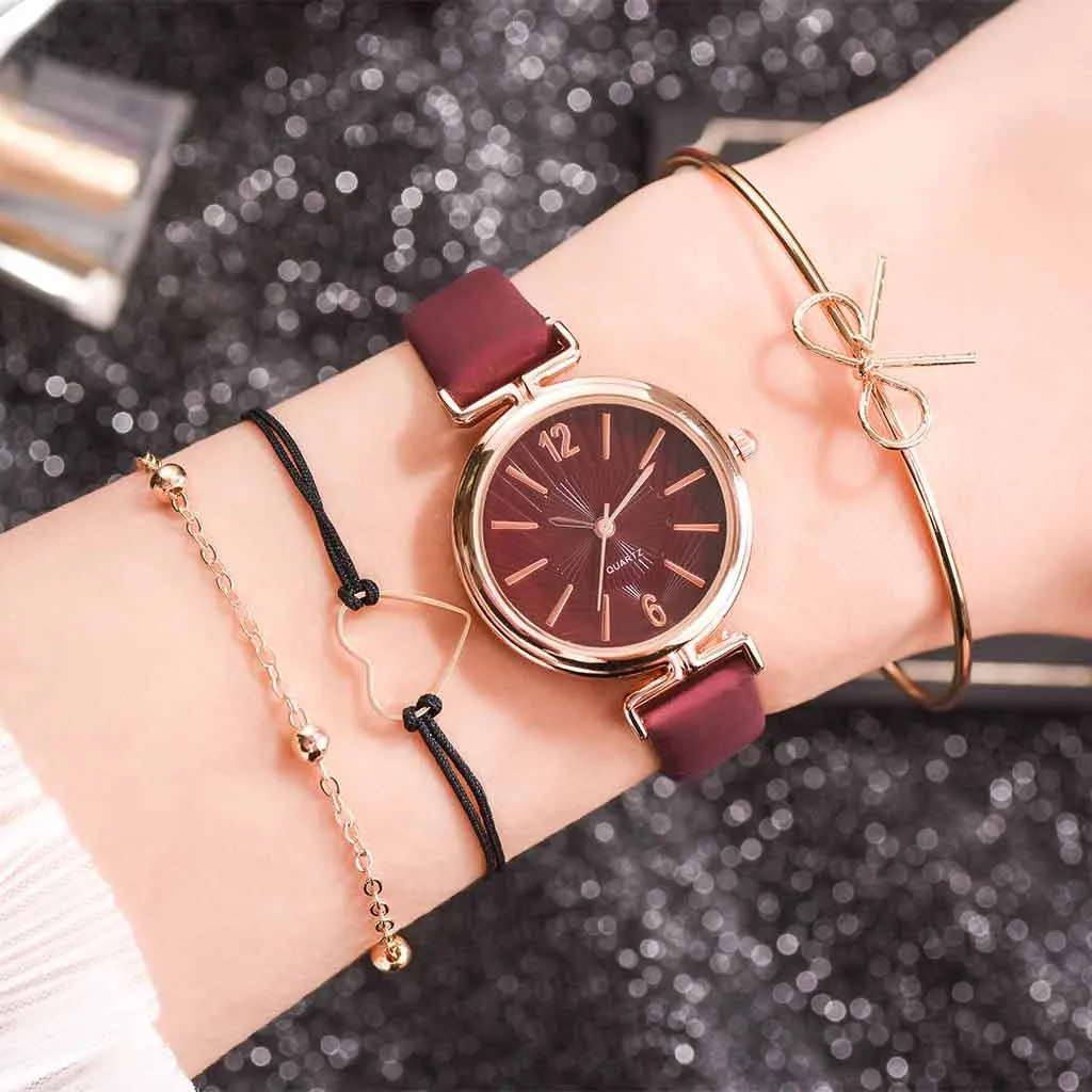 Модные женские часы из розового золота женский браслет Простой повседневный