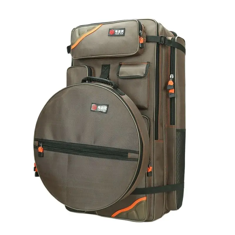 

Fishing Chair Bag 80cm Multifunctional Tackle Bag Double Back Fish Bag Waterproof Fishing Rod
