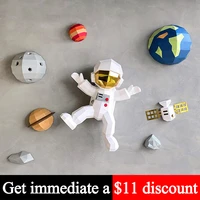 pre cut space planet astronaut wall decor solar system decoration paper model3d papercrafthandmade diy adult craft toy rty049