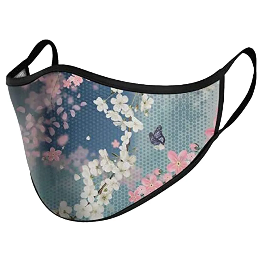 Многоразовая маска с черепом хлопковая для косплея модная лица принтом дышащие