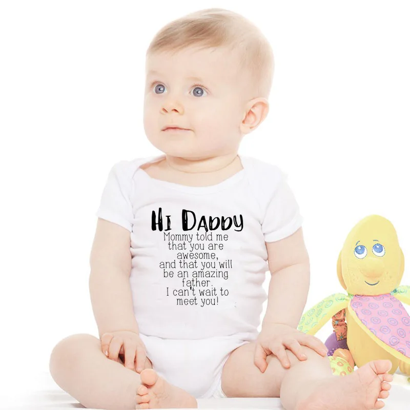 Комбинезон для малышей 0 24 месяцев с пуговицами чистый хлопок Hi Daddy удобный