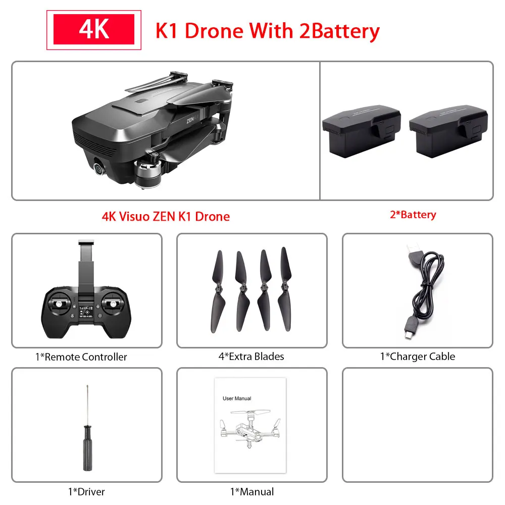 4K 2B Дрон 4K Профессиональный gps Дроны с камерой HD 1080P 5MP RC вертолет бесщеточный FPV Дрон Квадрокоптер VS E520 F11 PRO ZEN K1 - Цвет: 4K 2B