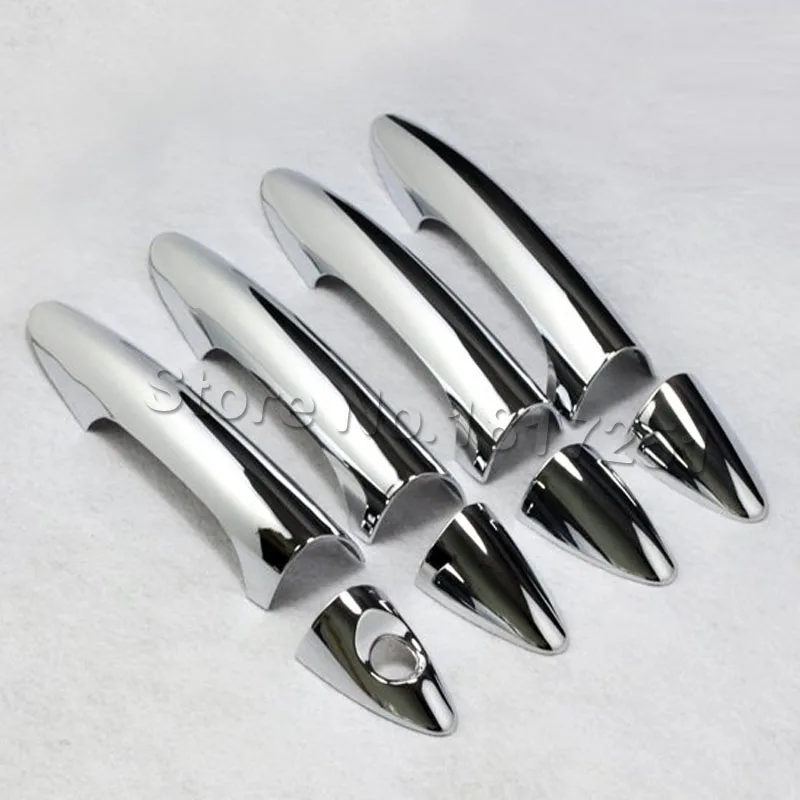 ABS Хромированная дверная ручка крышка авто планки для hyundai solaris accent verna 2010-2014 8 шт