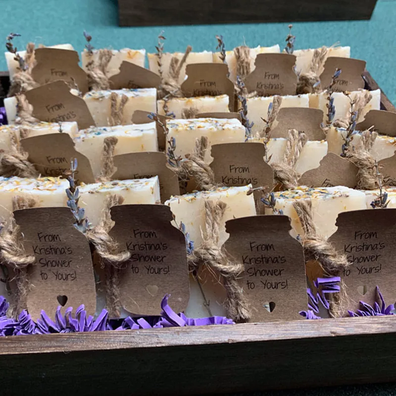10 шт. индивидуальный свадебный подарок для гостей душ Лавандовое Мыло подарки