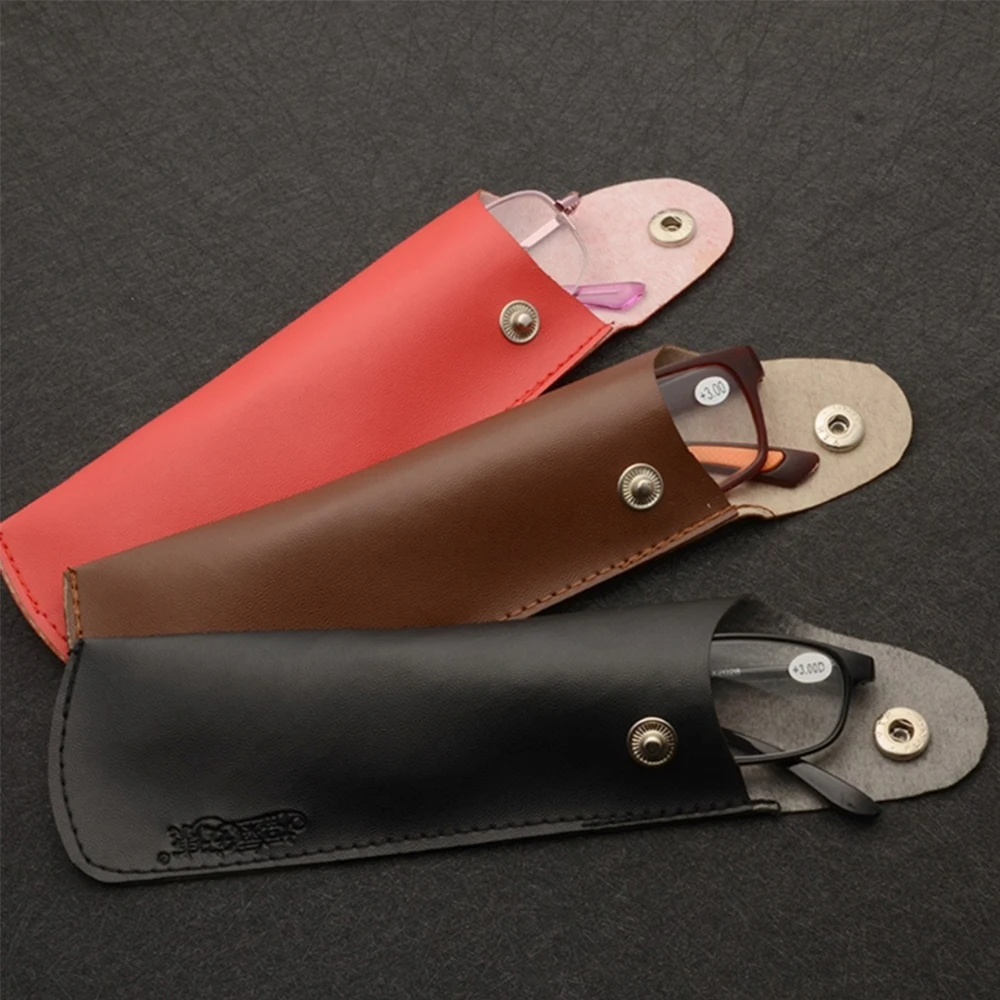 Высококачественные портативные сумки для очков при дальнозоркости однотонные