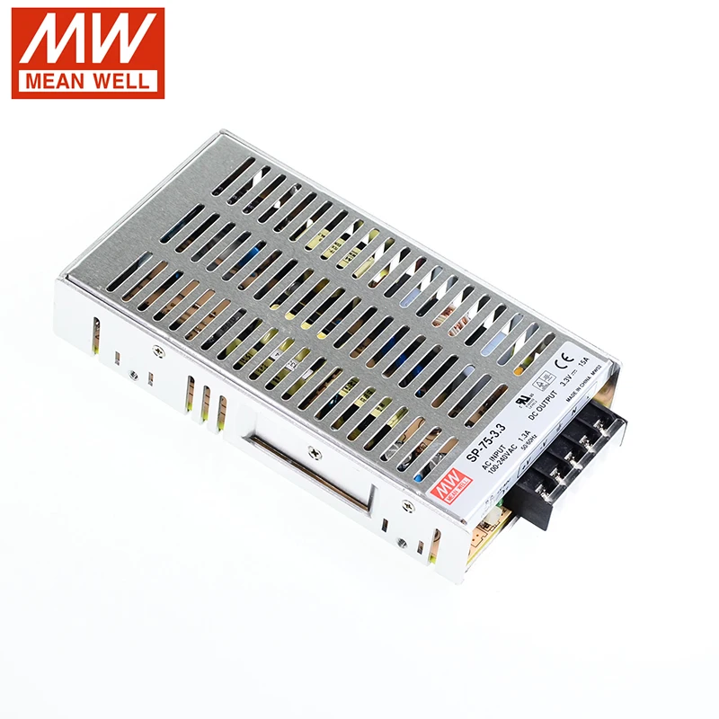 MEAN WELL SP 75 3 В 5 в 7 12 24 48 Вт оригинальная высокая мощность эффективность один выход