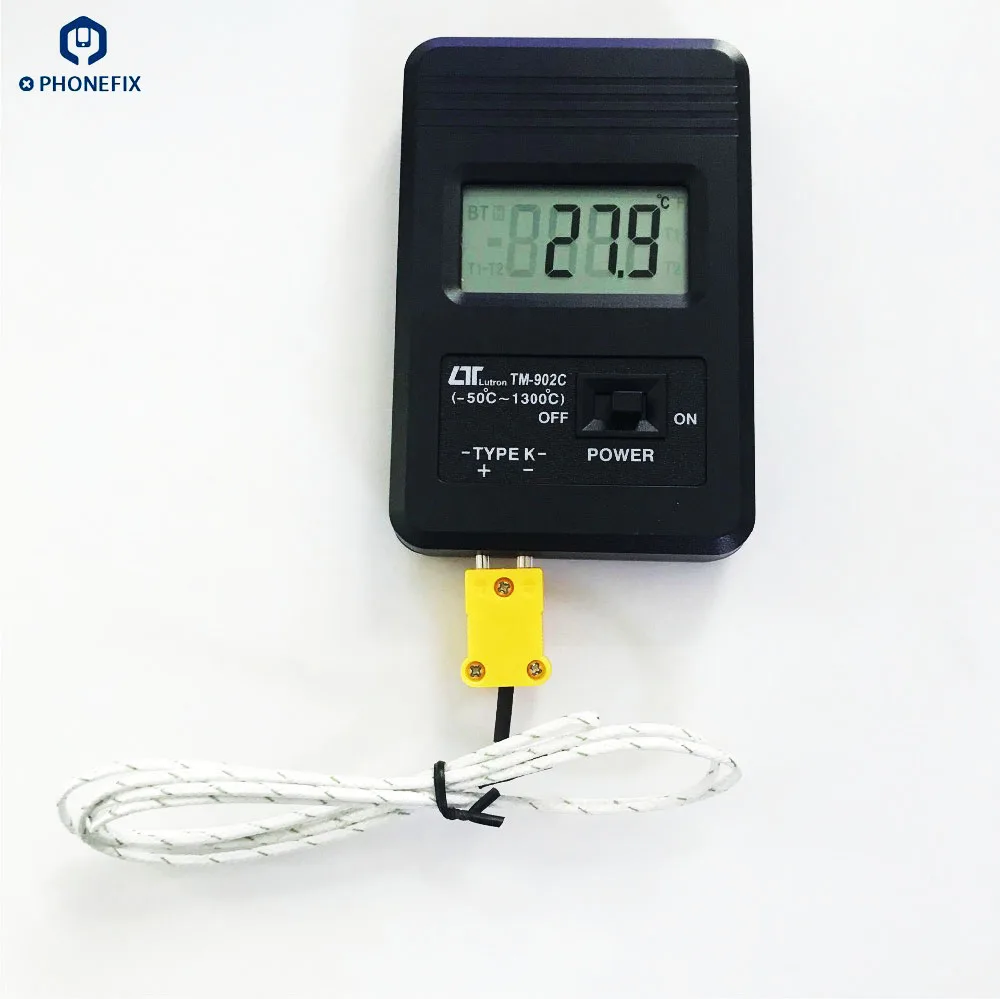 PHONEFIX TM-902C Digital Temperature Meter K Type Thermometer Sensor Thermocouple Probe Detector for mobile phone repair | Инструменты