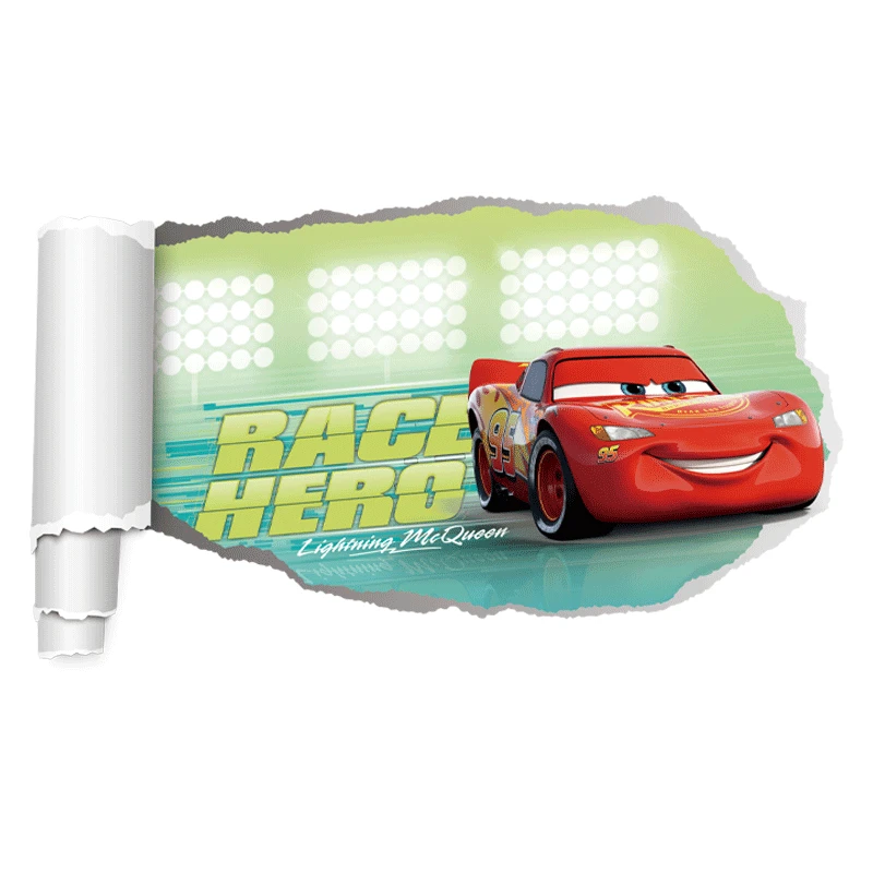 

Диснеевские гонки история Молния Маккуин 3D Наклейка на стену перерыв съемные водонепроницаемые Декоративные наклейки для детской спальни