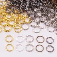 200pcs 4 6 8 10mm metal jump rings split rings necklace bracelet earrings connectors circle for diy jewelry making accessories