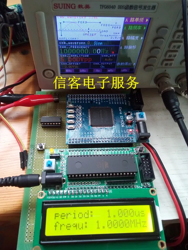 На основе одночипового сигнала FPGA рабочий цикл измерения равной частоты