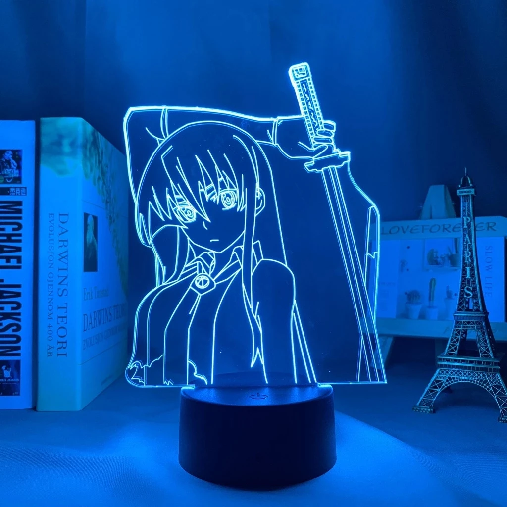 

Led Touch Sensor Color Changing Nightlight for Child Home Room Decor Nightlight Birthday Gift Akame Ga Kill Night Lamp Akame