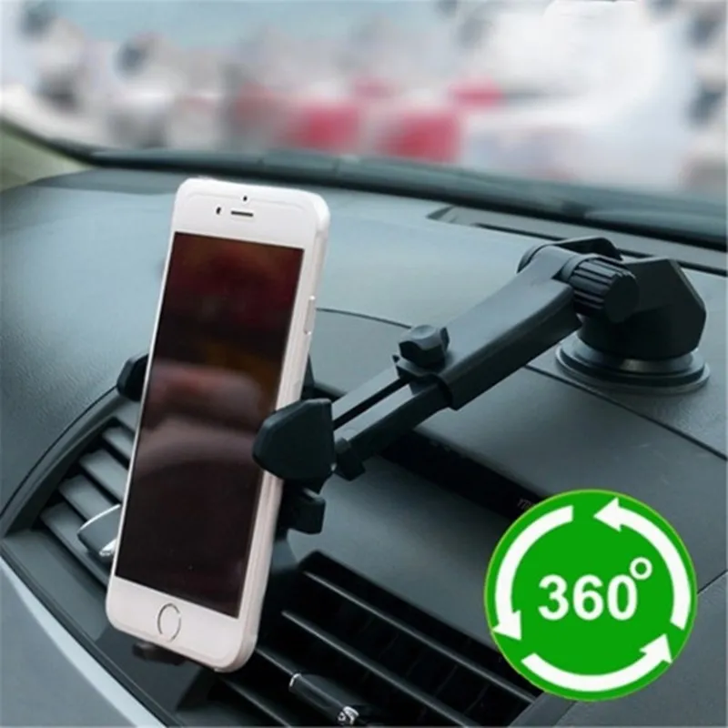 

Universal Suction Cup Car Phone Holder Auto Vehicle Dashboard Windshield Stand Bracket Support for Mobile Interior Accessories