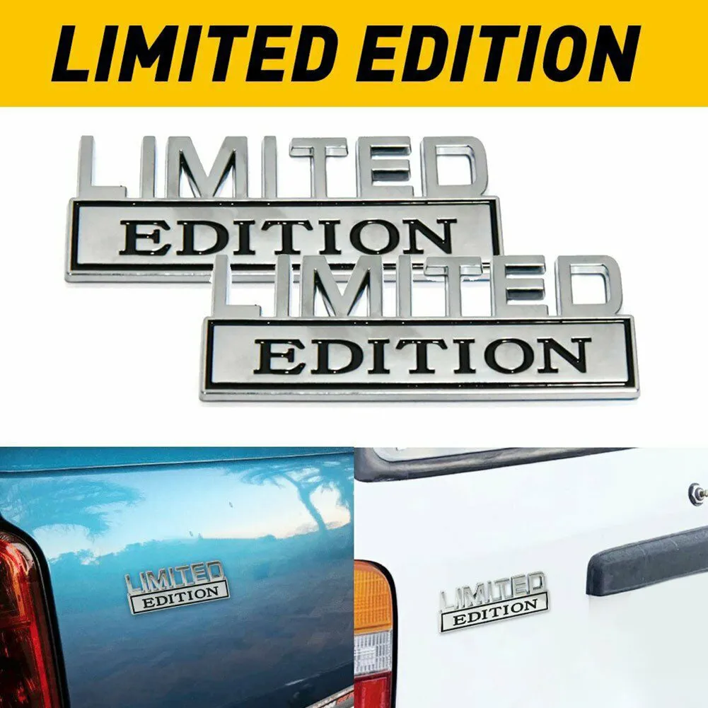 

For Chevy Ford RAM GMC Car Sticker Replacement Zinc Alloy Black And Silver
