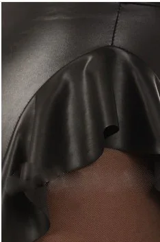 Пикантные леггинсы из искусственной кожи с высокой талией женские готические