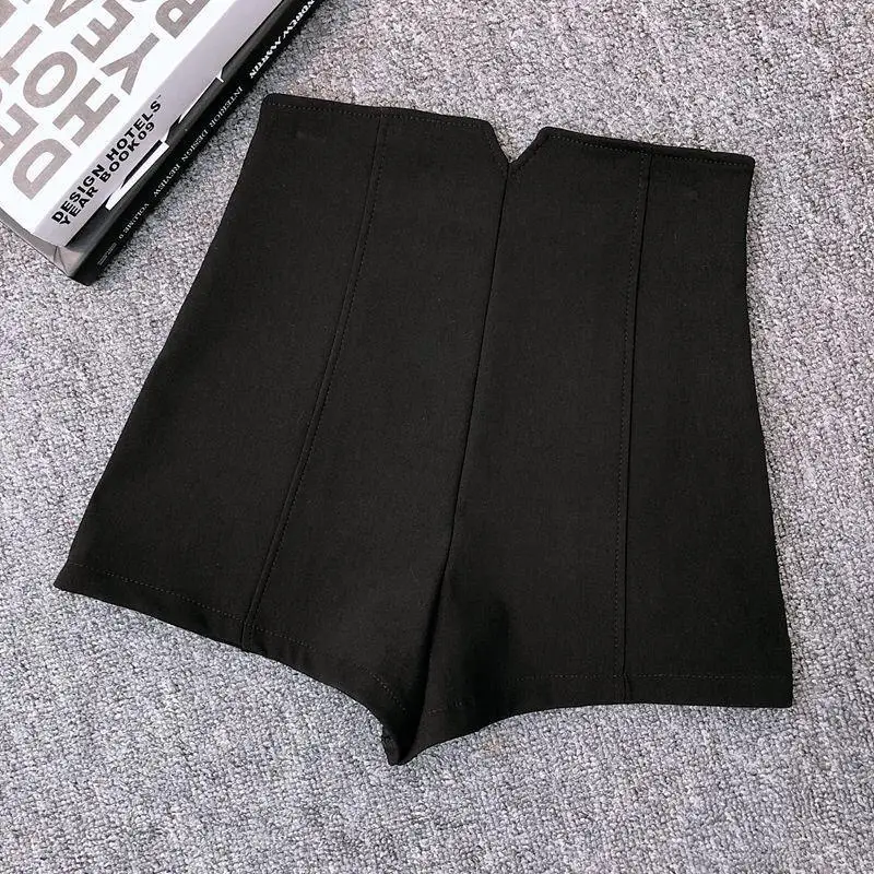 2023 Women's Sexy Stretch High Waist Bodycon Slim  Black Shorts Summer New All-match Skinny Hot Pant Women Y626
