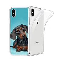 chenel german dachshund soft black phone case for iphone 12 11 pro max 11 12mini 8 7 6s plus x xs 5s se 2020 xr cute dog cover