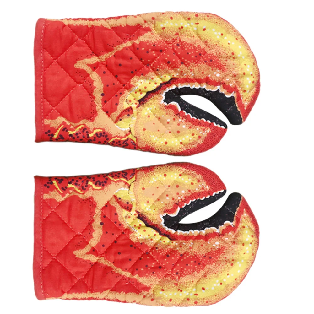 1 пара шикарных хлопковых варежек для духовки термостойкие варежки выпечки