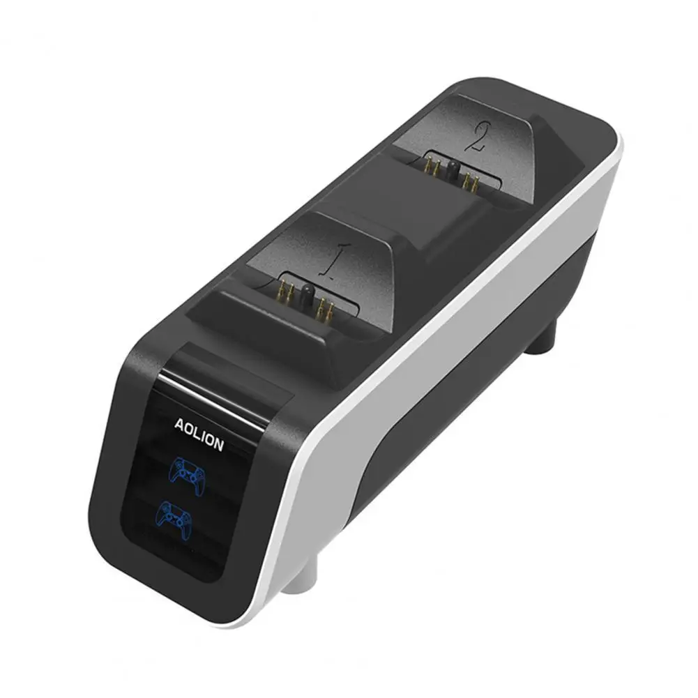

Sturdy Excellent Dual Base Game Controller Charging Holder Wear Resistant Charging Dock Practical