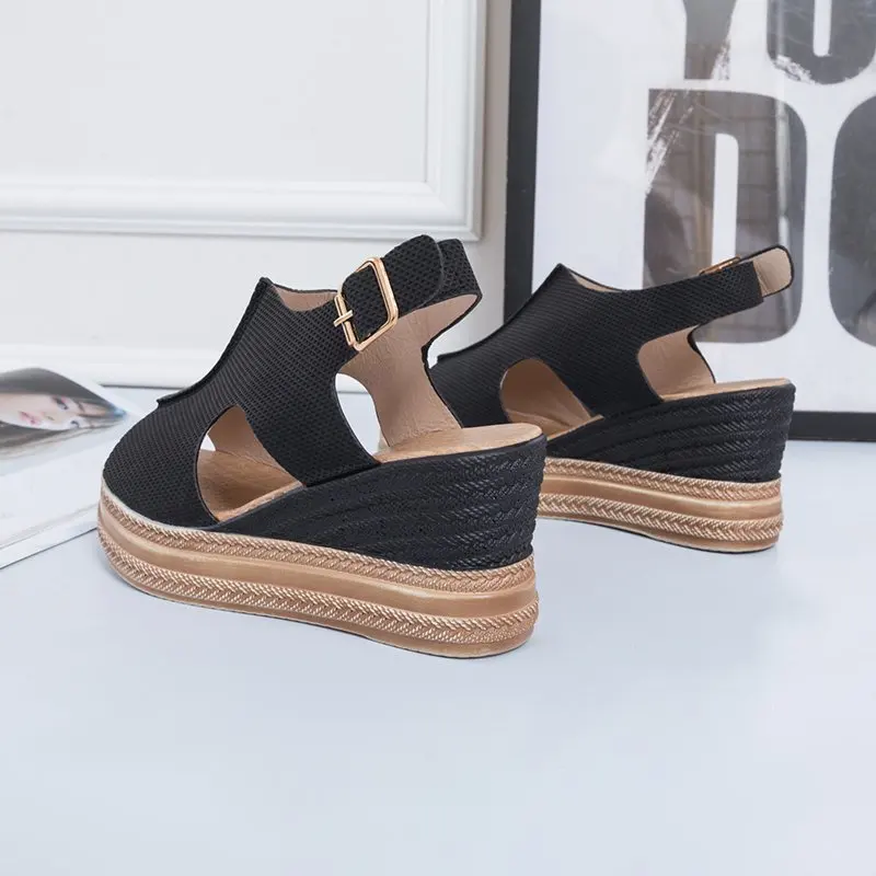 

2021 Summer New Sandals Ladies Wedges High Heel Sandals Summer Women's Shoes Platform Shoes Sandalias De Las Mujeres