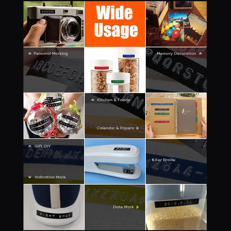 Ручной принтер для смайликов ручная ПЕЧАТНАЯ МАШИНКА Мини DIY 3D печатная машина с клейкой цветной кассета Dymo