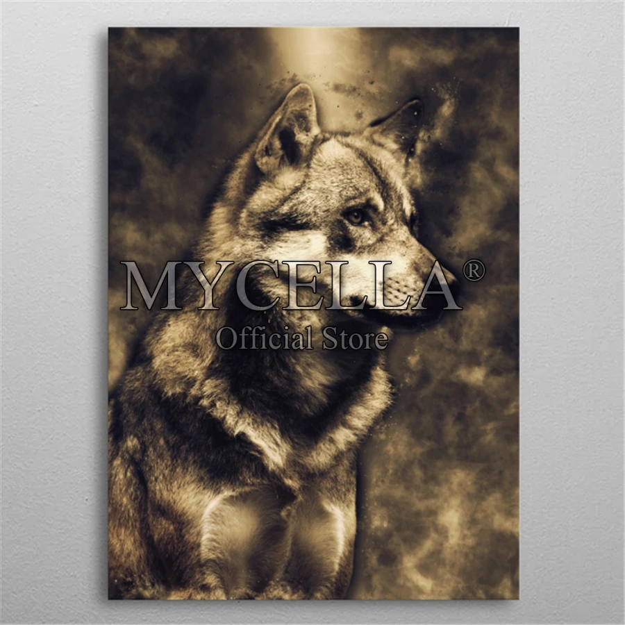 

5d алмазная живопись «сделай сам», вышивка крестиком, алмазная вышивка «волк», Алмазная мозаика, полная выкладка, подарок, рукоделие, плакаты...