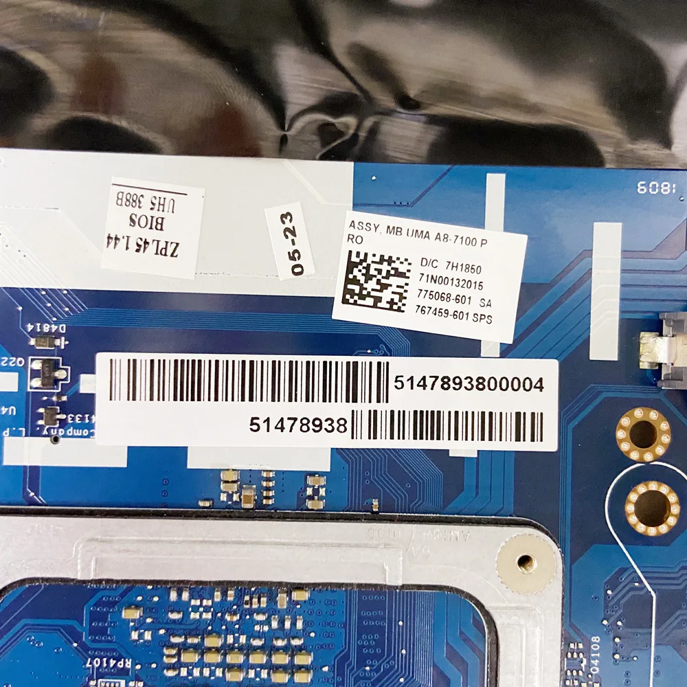 Для HP ProBook 455 G2 445 LA-B191P материнская плата для ноутбука с процессором A8-7100U 773079-001