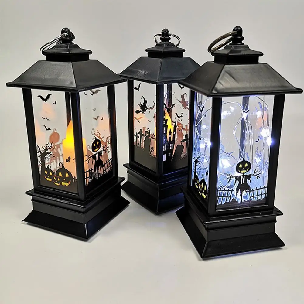 

Светодиодная Электронная свеча-фонарь на Хэллоуин, декоративный реквизит для Хэллоуина, светильник ативное домашвечерние праздничное осв...