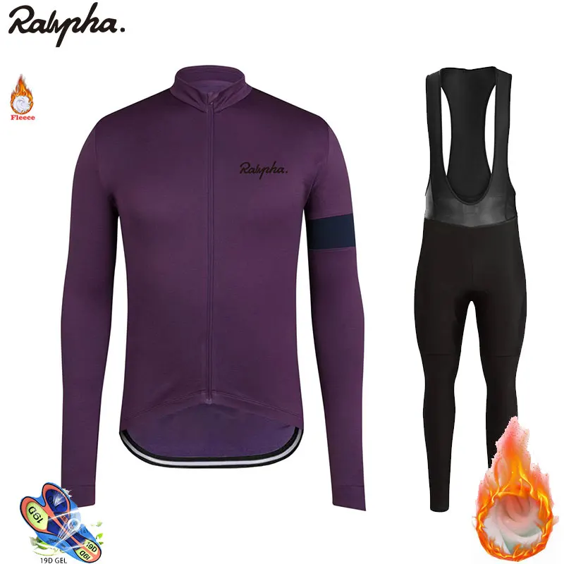 Raphaing 2019 зимняя велосипедная одежда с длинным рукавом теплый флисовый комплект