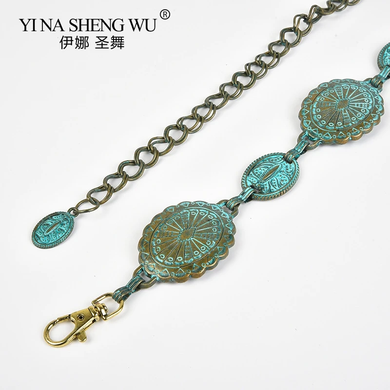 

Gypsy Vintage Belly Dance Waist Chain Tassel Belly Carving Flower Turkish Boho Sexy Dress Belt Hippie Festival Tribal Jewelry