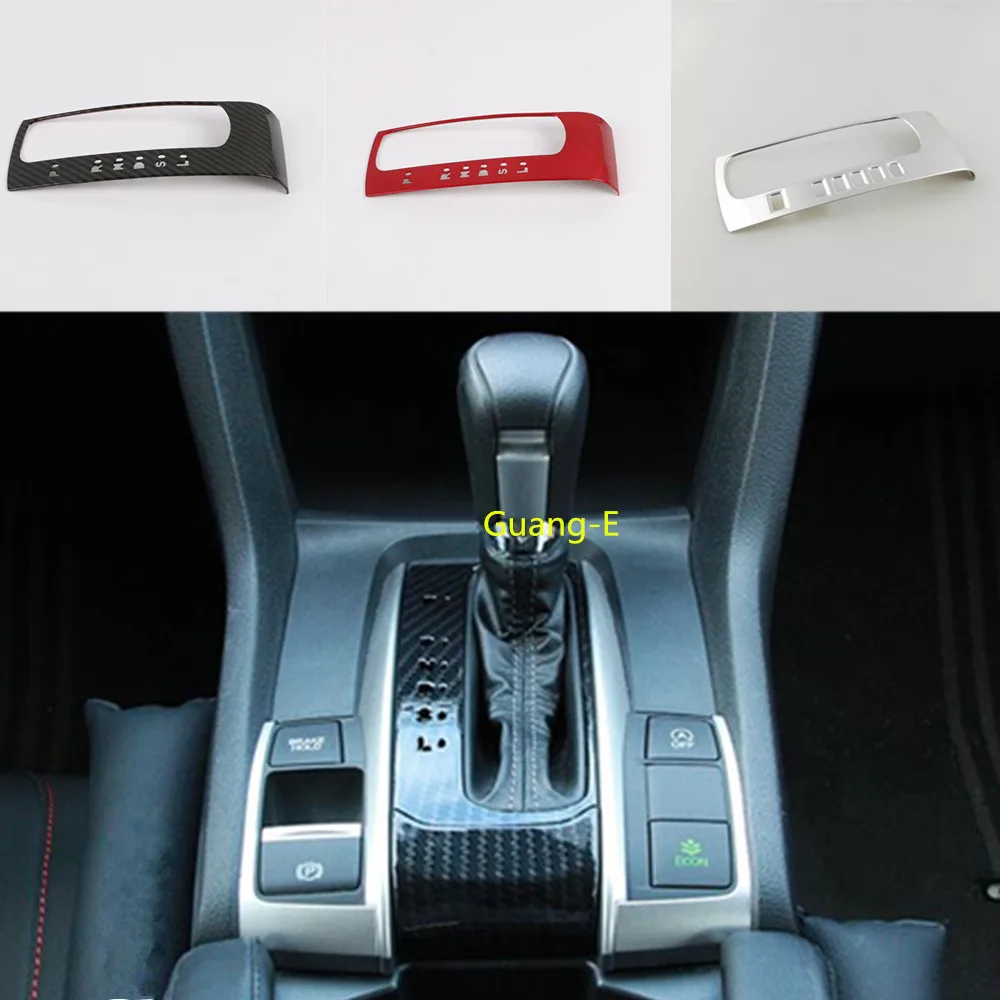 Car Cover Inside Inner Shift Stall Paddles Cup Switch Knob Frame Trim Hoods 1pcs For Honda civic 10th sedan 2016 2017 2018 2019 |