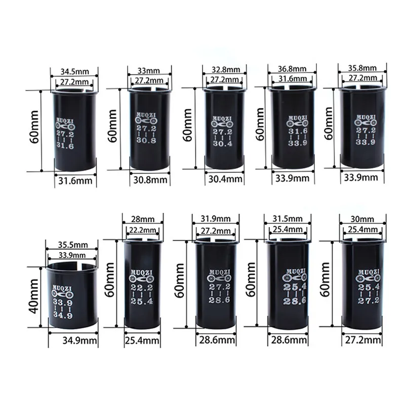 

Bike Seat post Mountain Bike Road Post Tube Seatpost Reducing Sleeve Adapter Adjust Diameter 31.6-33.9 hot