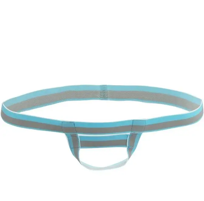 Мужские сексуальные стринги с металлическим кольцом и открытой промежностью