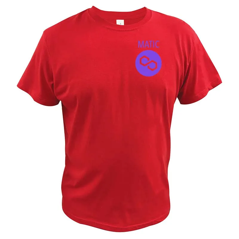 Многогранная криптовалютическая футболка MATIC криптовалюты Токен платформа