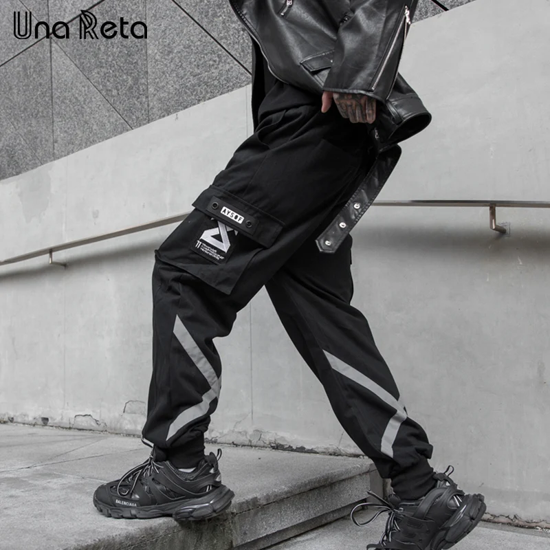 Штаны Una Reta Мужские осенне зимние повседневные Джоггеры в японском стиле
