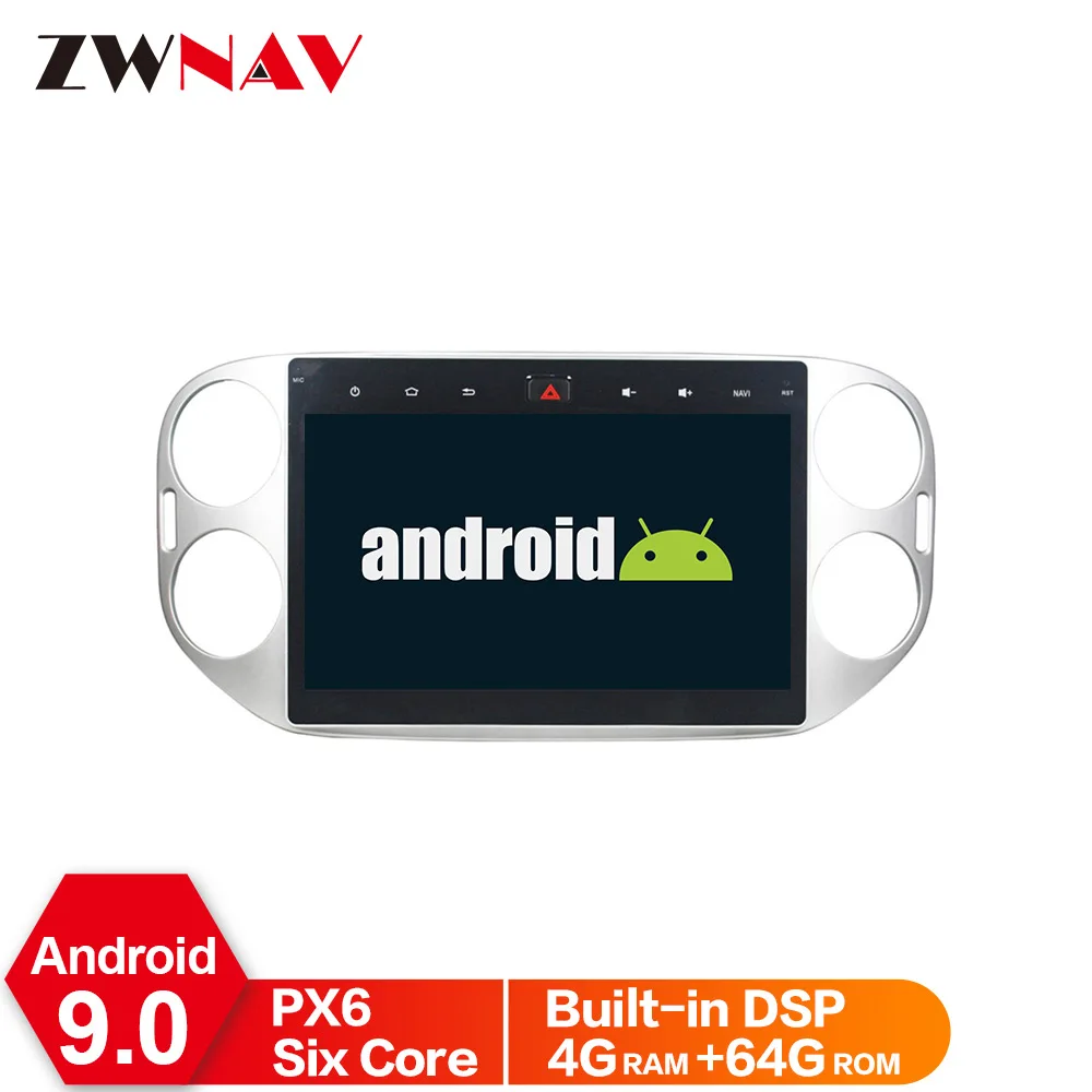 Android 9 4 Гб ram Автомобильный gps автомобильный dvd плеер с навигацией плеер для Volkswagen VW Tiguan 2010 2011- лента мультимедиа плеер блок