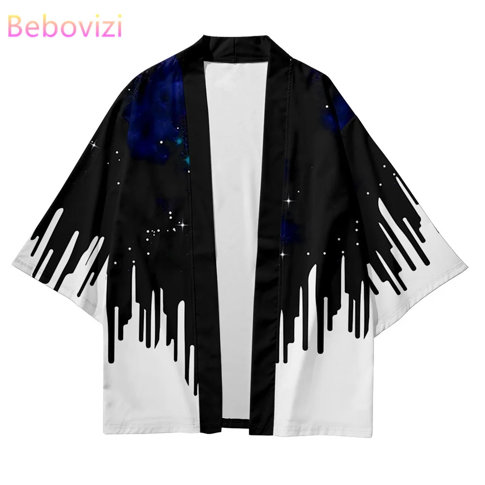 Кардиган женский мужской хаори в японском азиатском стиле Харадзюку свободный